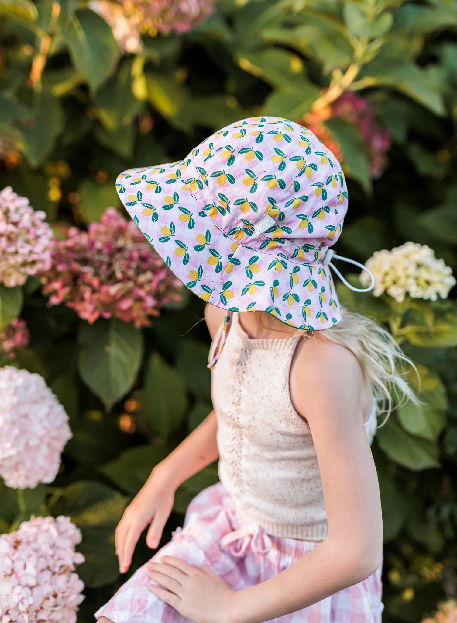Acorn Wide Brim Sunhat - Ravello Gingham