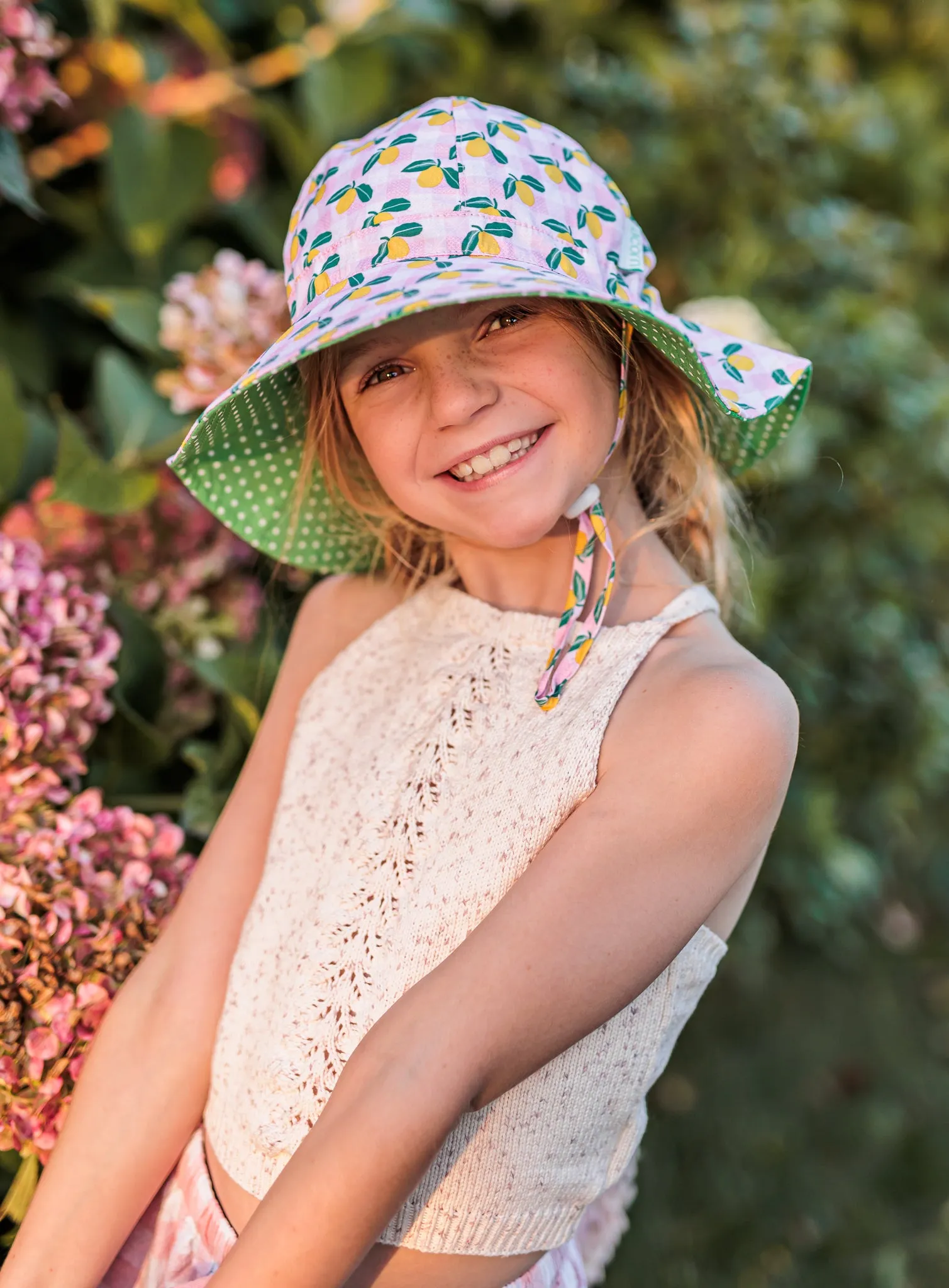 Acorn Wide Brim Sunhat - Ravello Gingham