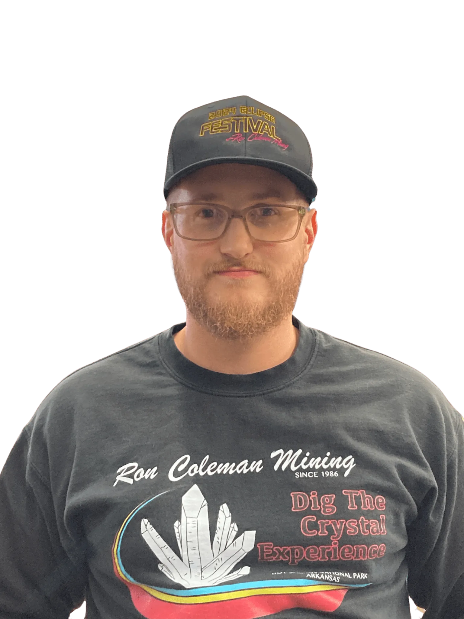 Black 2024 Eclipse Festival Ron Coleman Mining Baseball Cap Hat