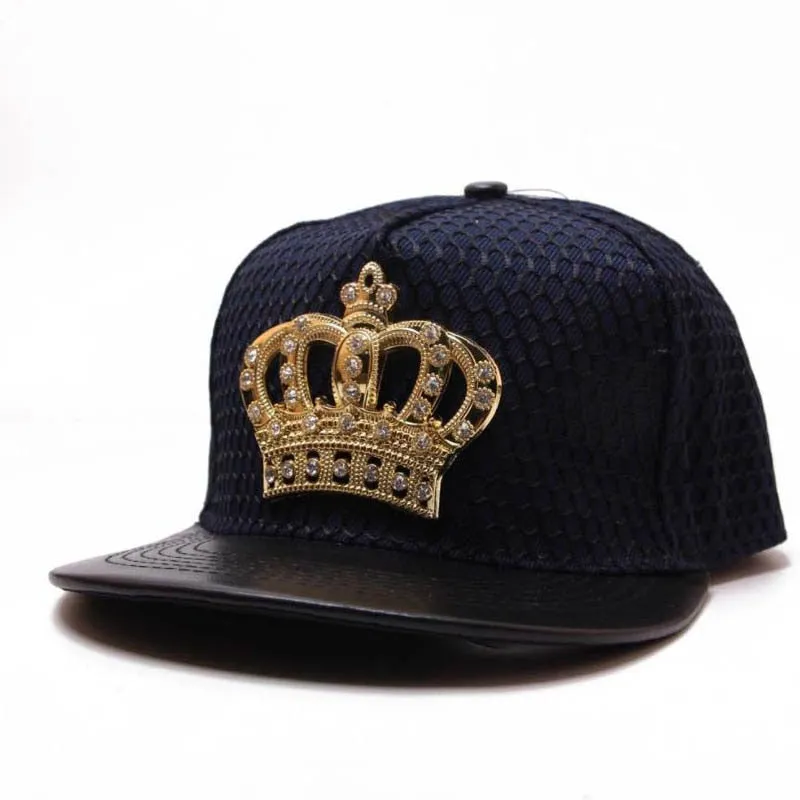 Bling Women Baseball Cap Crown Rhinestone Sun Hats Adjustable Hat