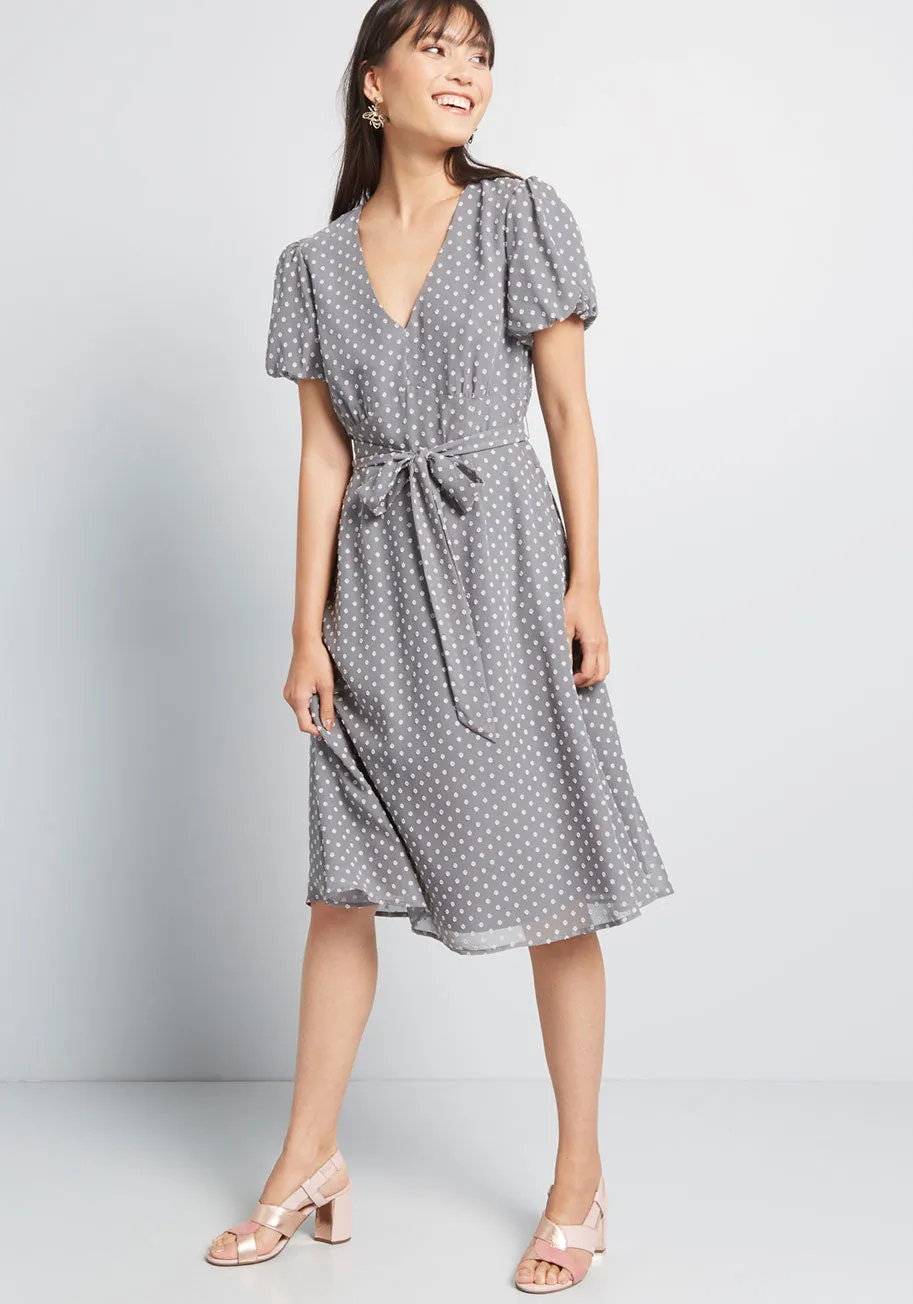 Bordeaux Afterglow A-Line Dress