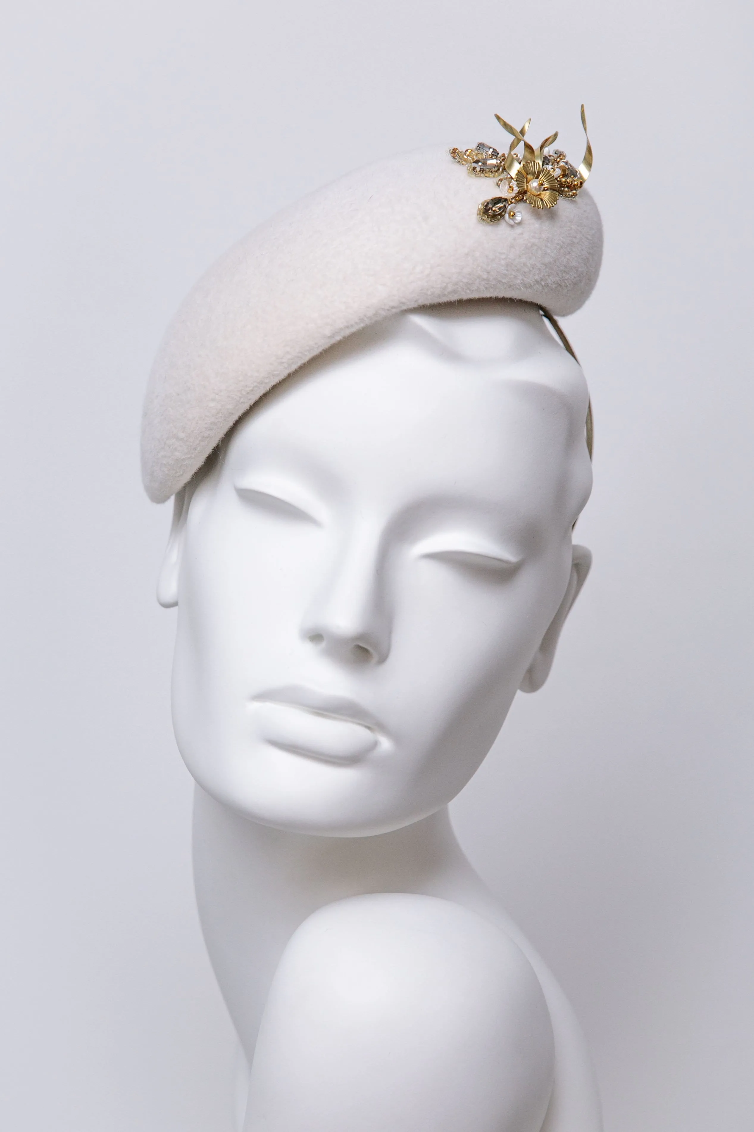 Bridal Cocktail Hat - Lila