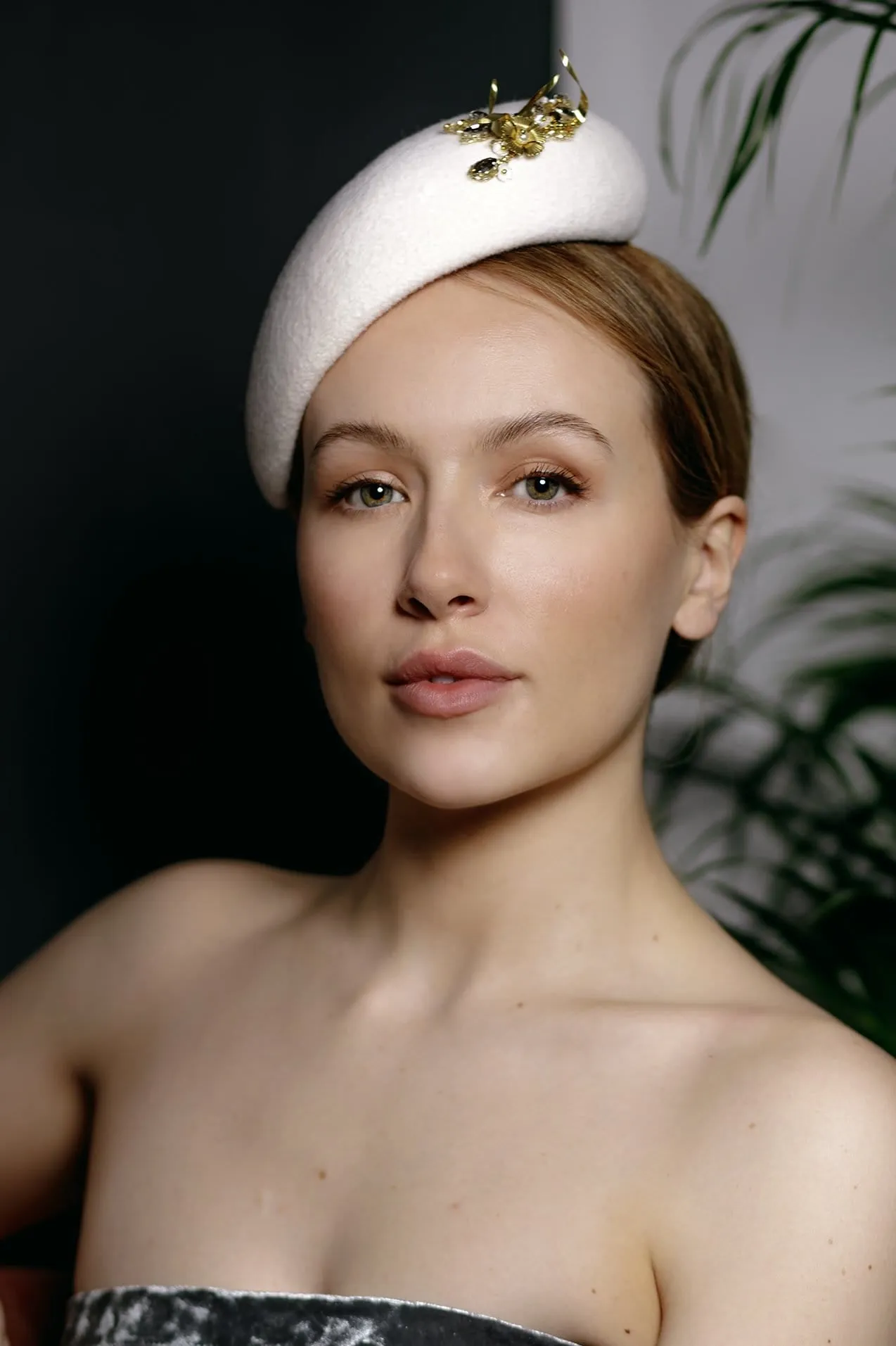 Bridal Cocktail Hat - Lila