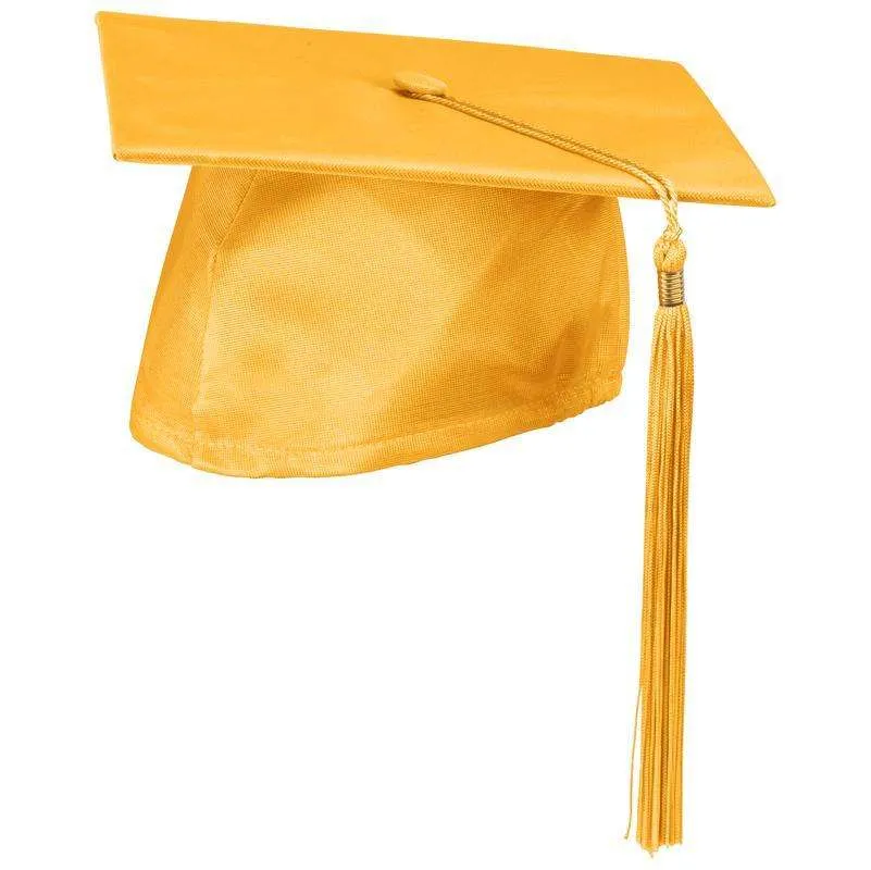 Bright Gold Cap And Tassel Matte Finish