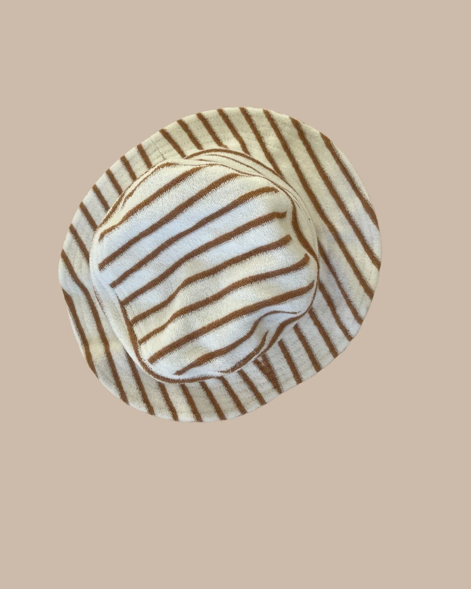 BUCKET HAT - CARAMEL STRIPES