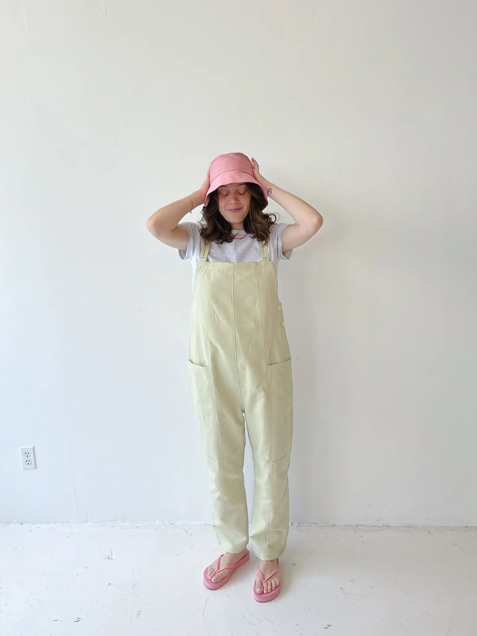 CHASSE ET PÊCHE pink macaroon bucket hat