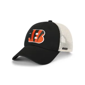 Cincinnati Bengals NFL Black Primary Logo Casual Trucker Cap
