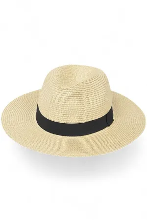 Classic Straw Fedora Hat
