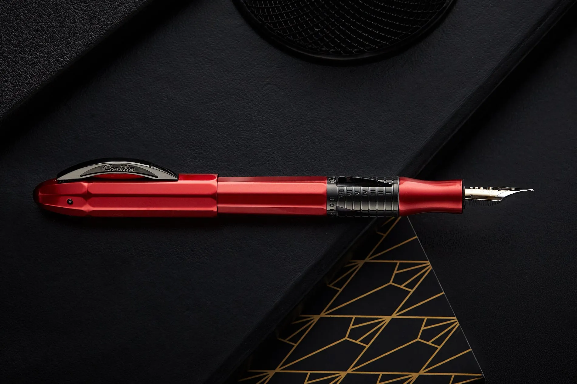 Conklin 125th Anniversary Nozac Classic Fountain Pen - Red/Black (Limited Edition)