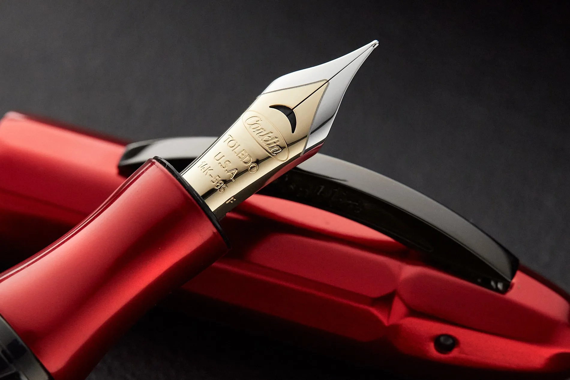 Conklin 125th Anniversary Nozac Classic Fountain Pen - Red/Black (Limited Edition)