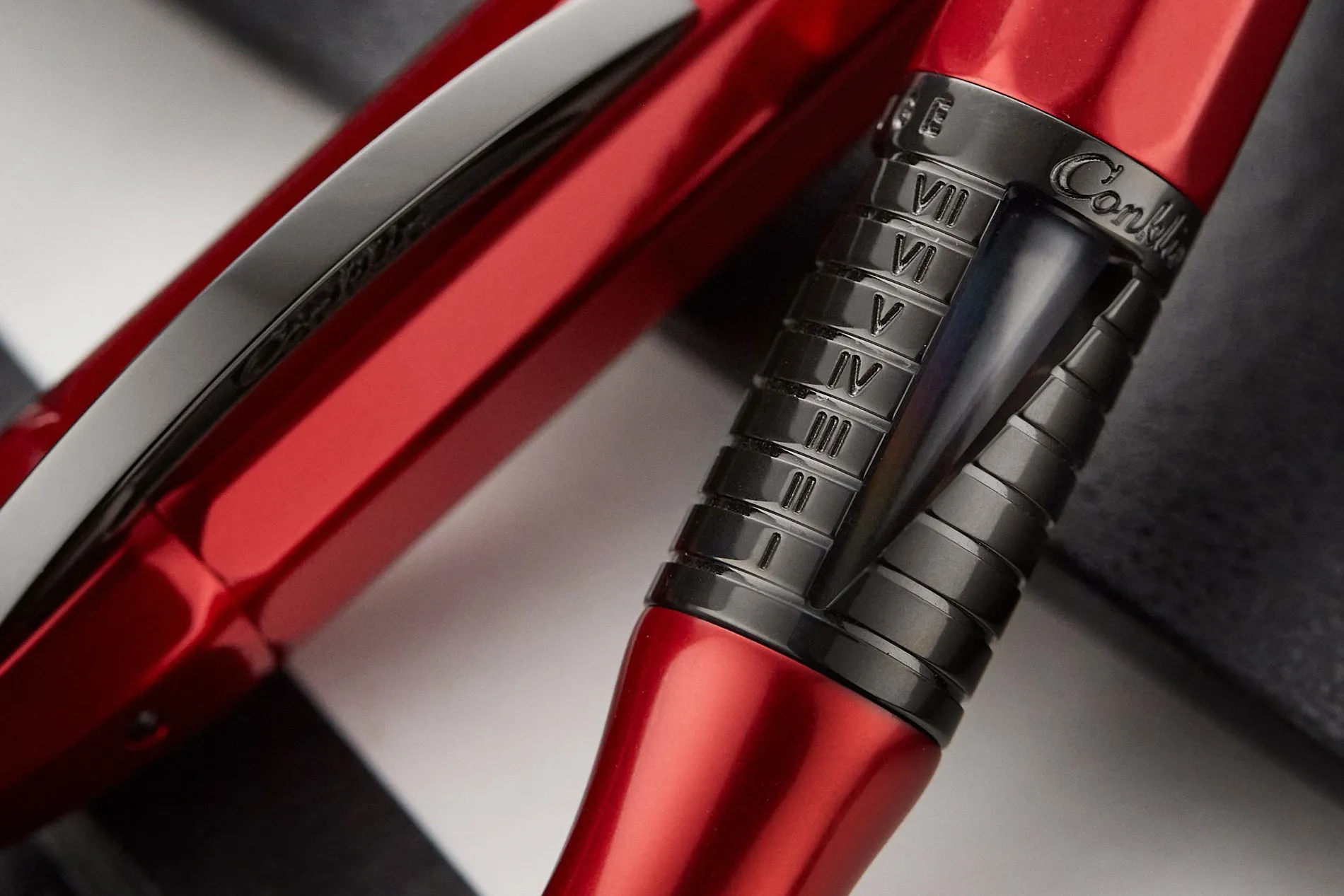 Conklin 125th Anniversary Nozac Classic Fountain Pen - Red/Black (Limited Edition)