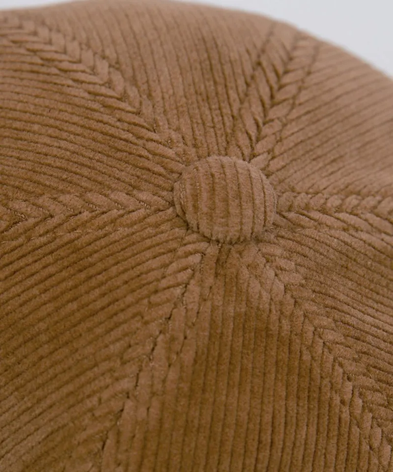 CREVE NINE: Corduroy Ball Cap - Camel