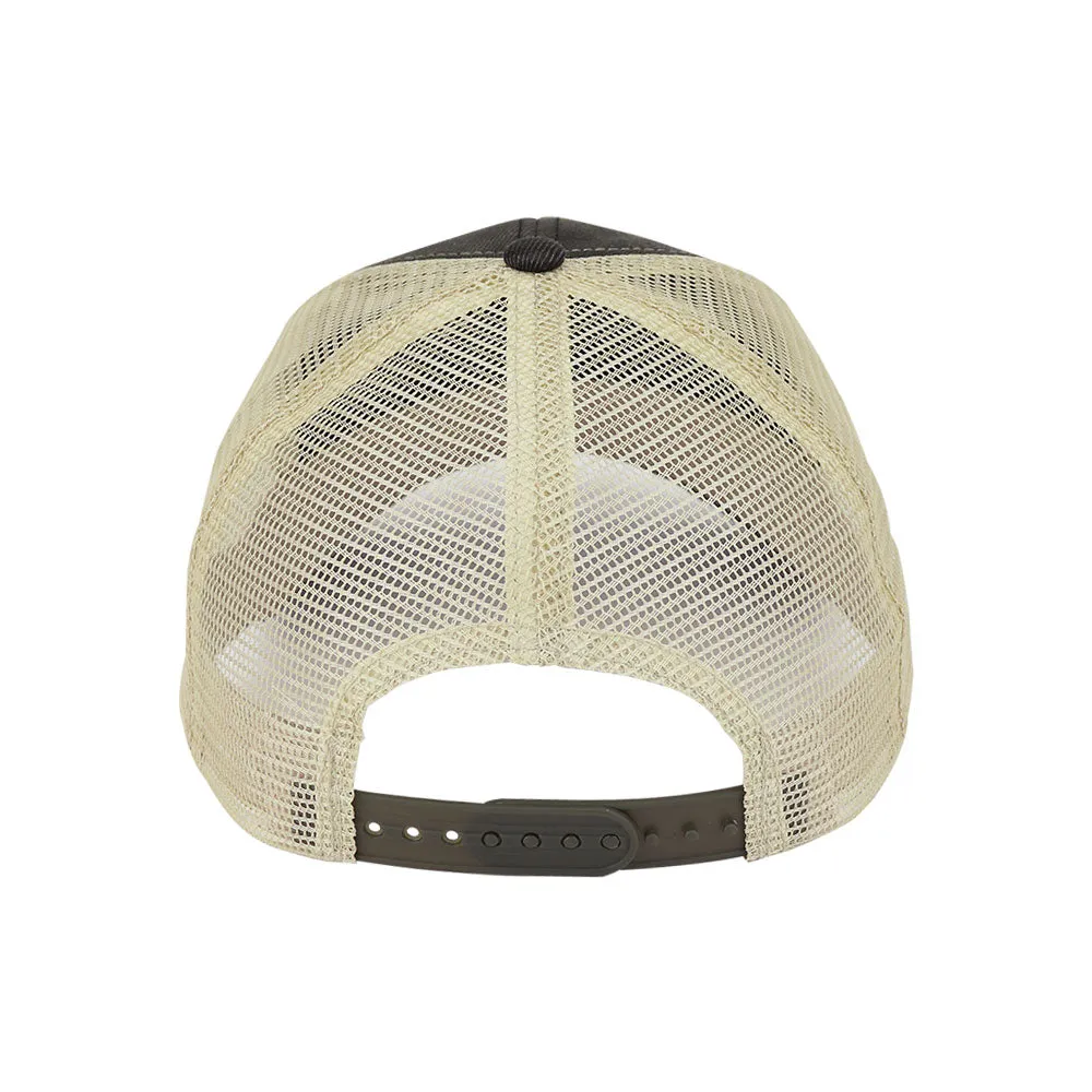 Customized Swoosh and Tail Deluxe Waxed Cotton Trucker Cap