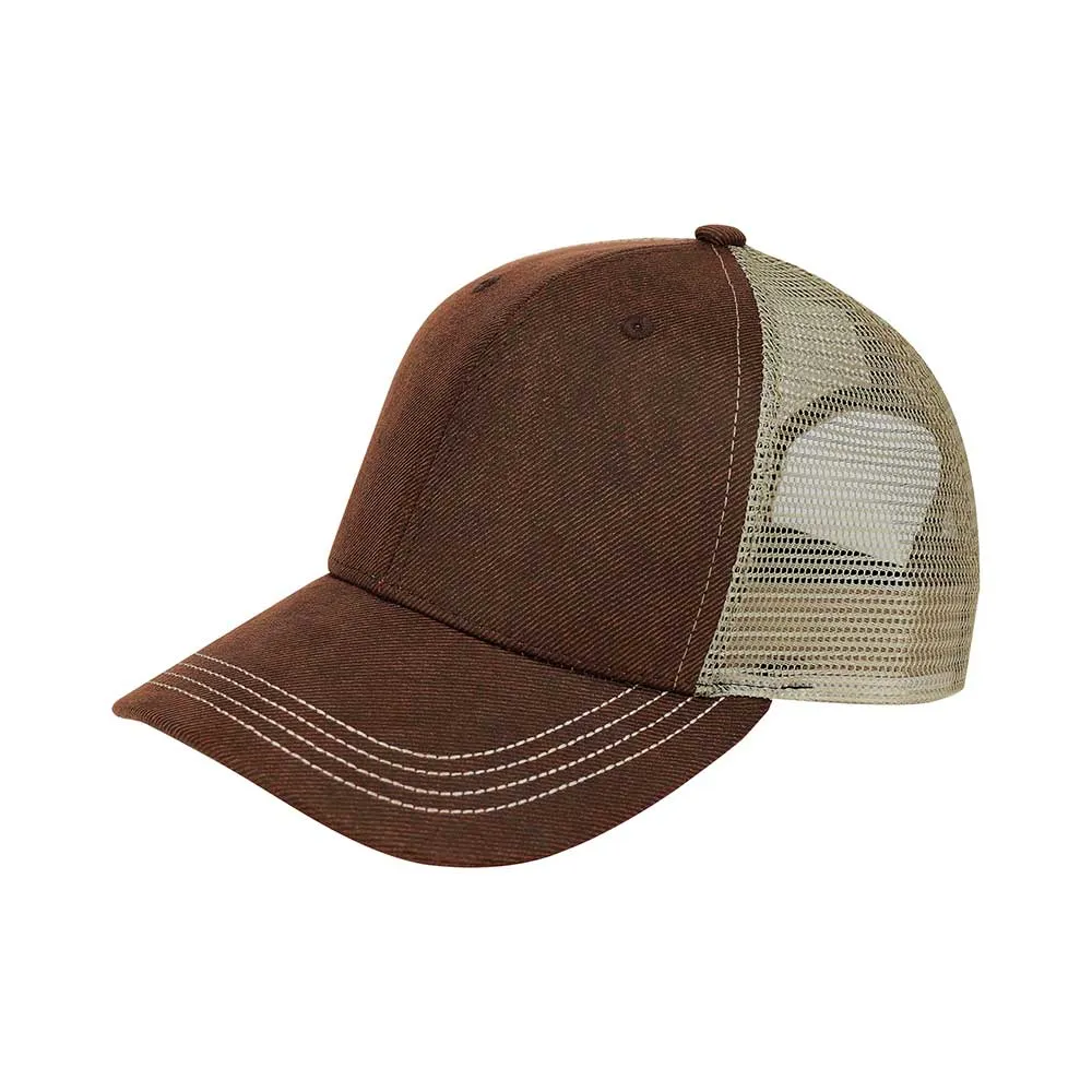 Customized Swoosh and Tail Deluxe Waxed Cotton Trucker Cap