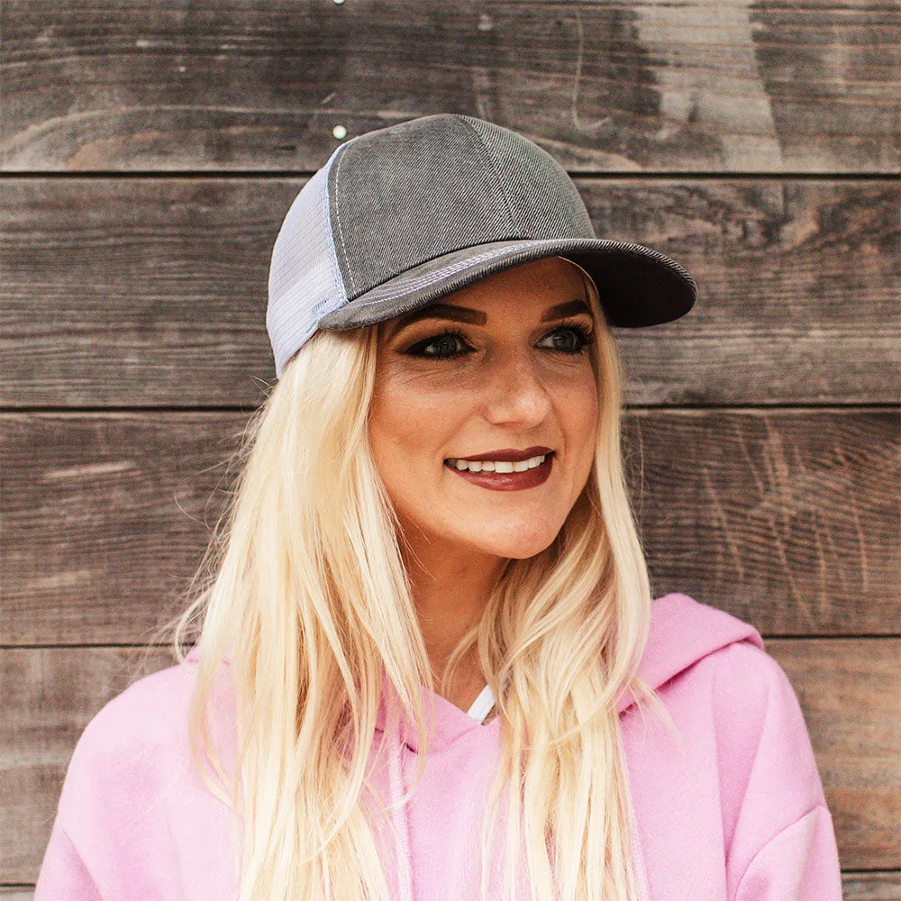 Customized Swoosh and Tail Deluxe Waxed Cotton Trucker Cap