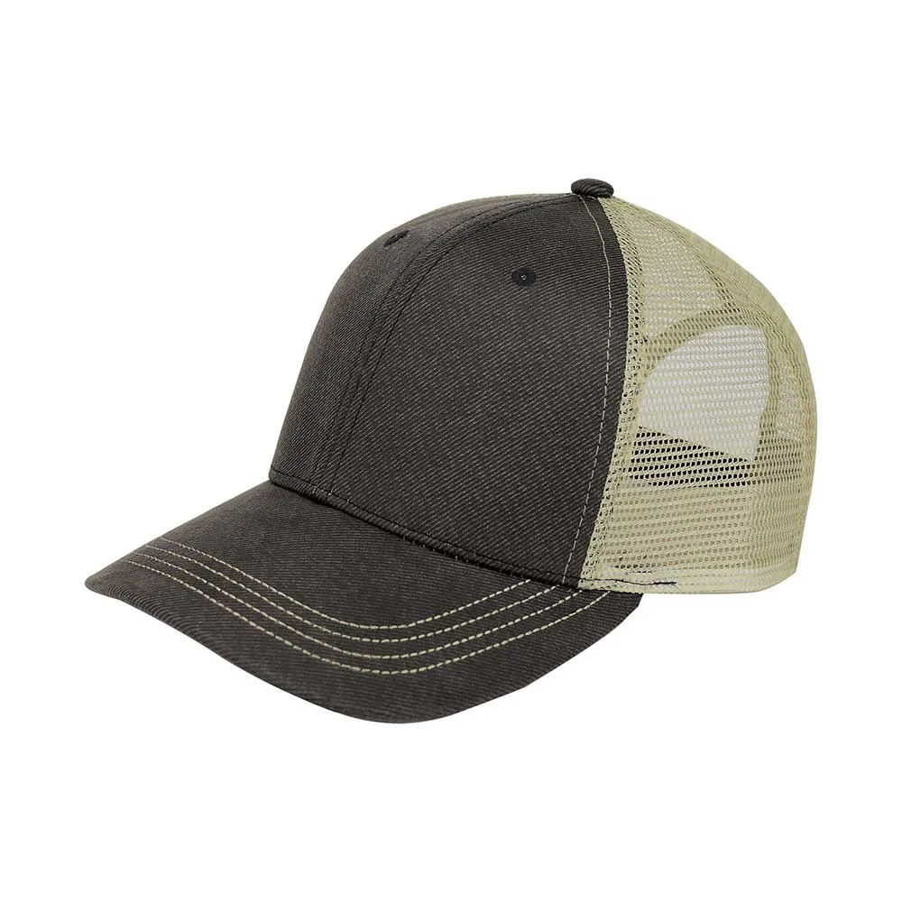 Customized Swoosh and Tail Deluxe Waxed Cotton Trucker Cap
