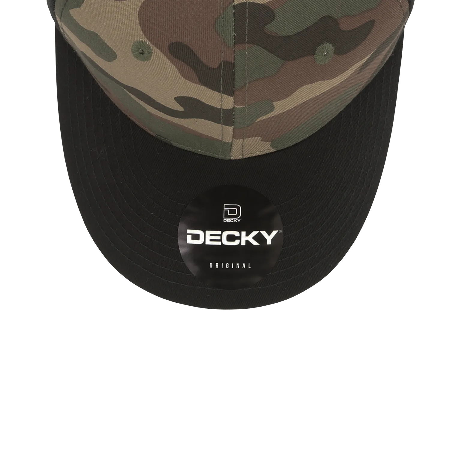 Decky 1048 6 Panel Mid Profile Structured Camo Cap