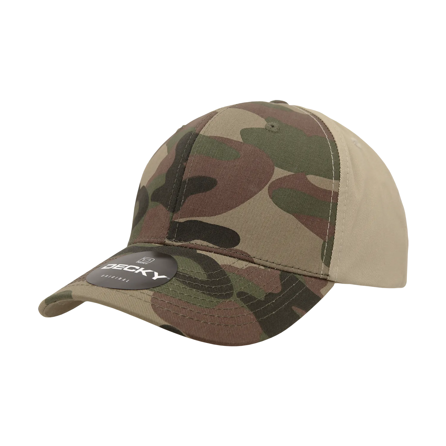 Decky 1048 6 Panel Mid Profile Structured Camo Cap