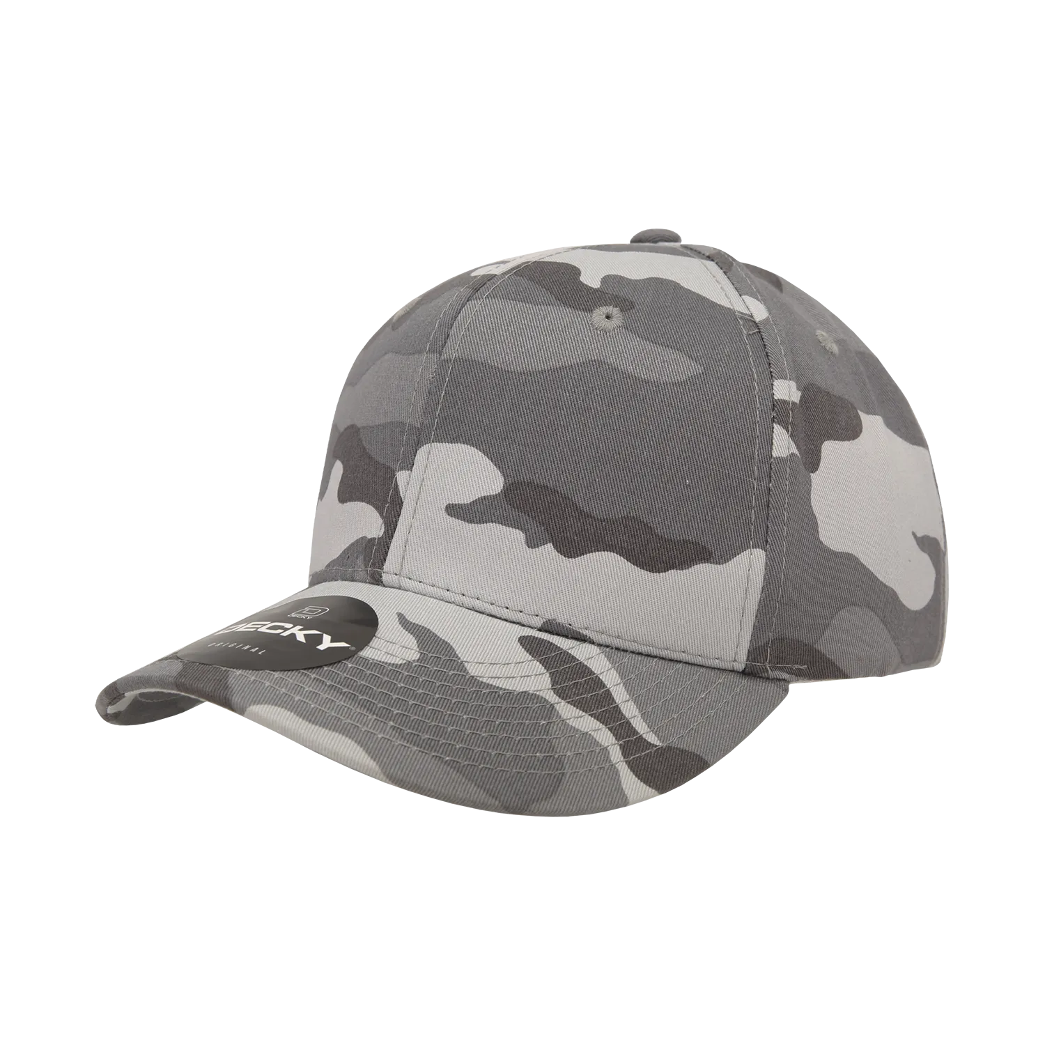 Decky 1048 6 Panel Mid Profile Structured Camo Cap