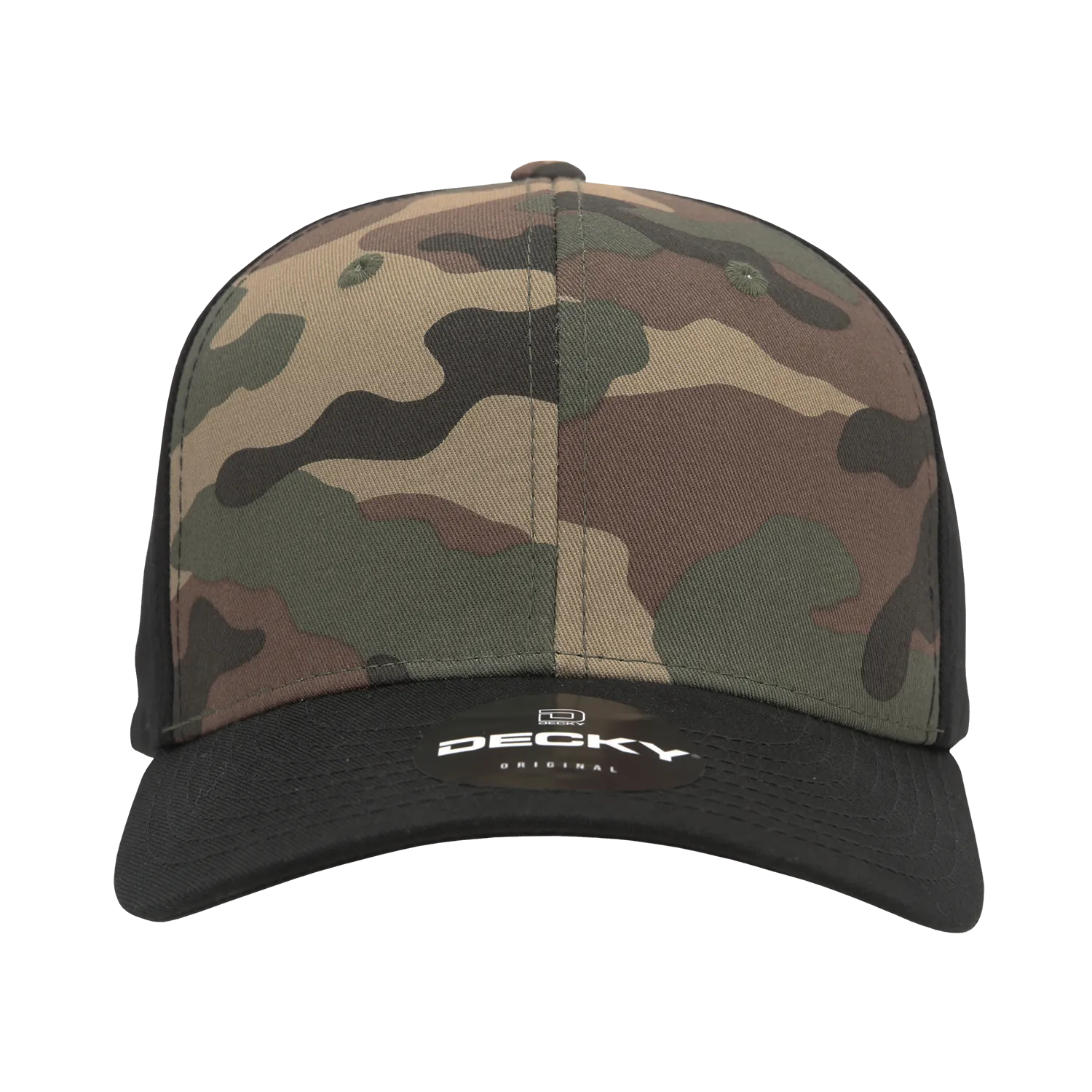 Decky 1048 6 Panel Mid Profile Structured Camo Cap