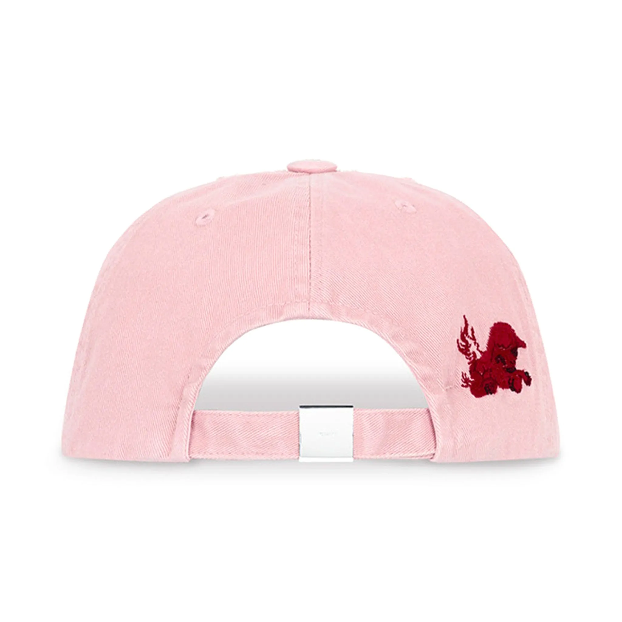 DISTRESSED EMBROIDERED CAP / PINK