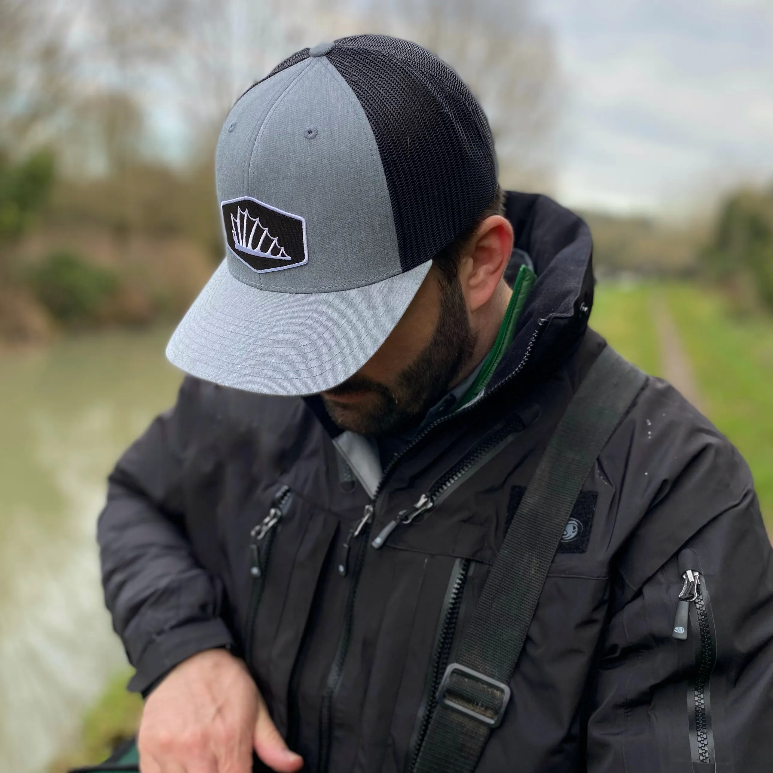 'Fin Up Shield' Trucker