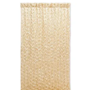 Gold Satin Flower Wedding Photo Shoot Backdrop