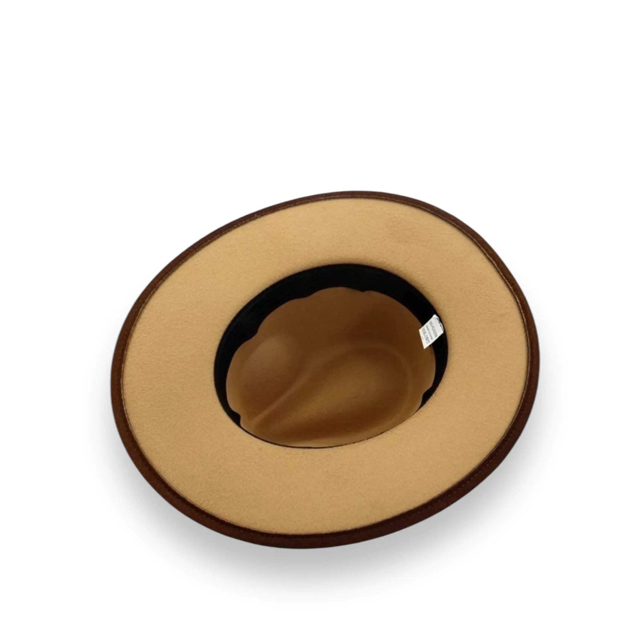 Gradient Leather Band Fedora Hat