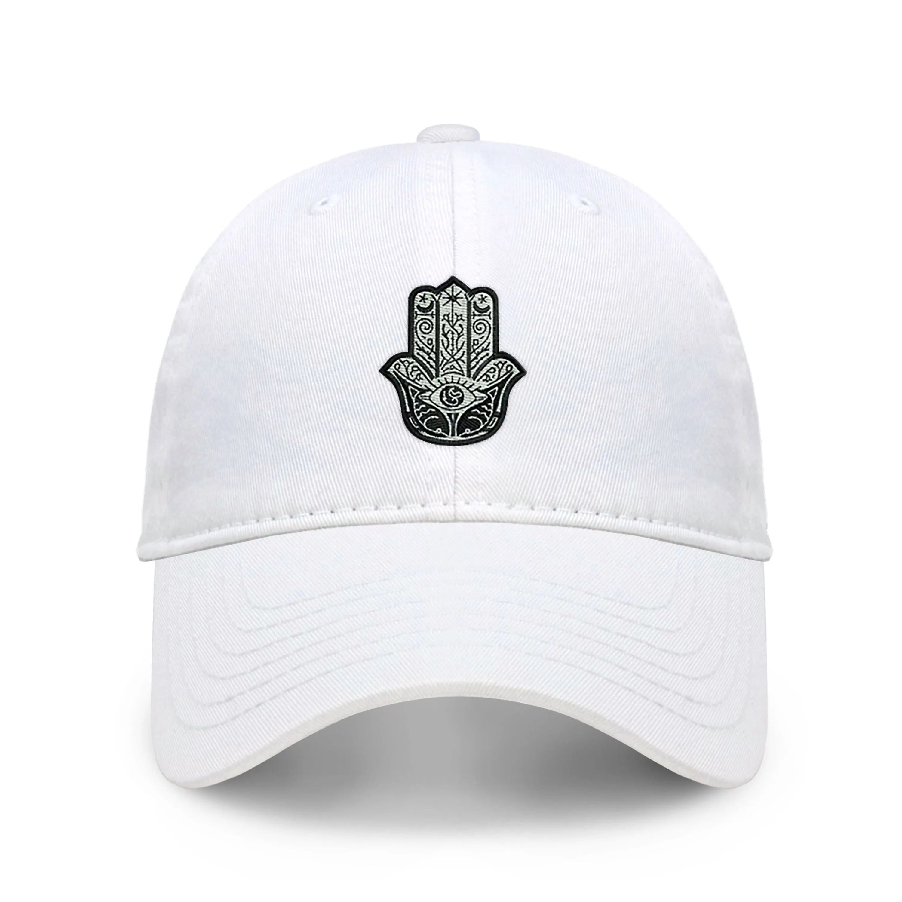Hamsa Design Embroidered Cap