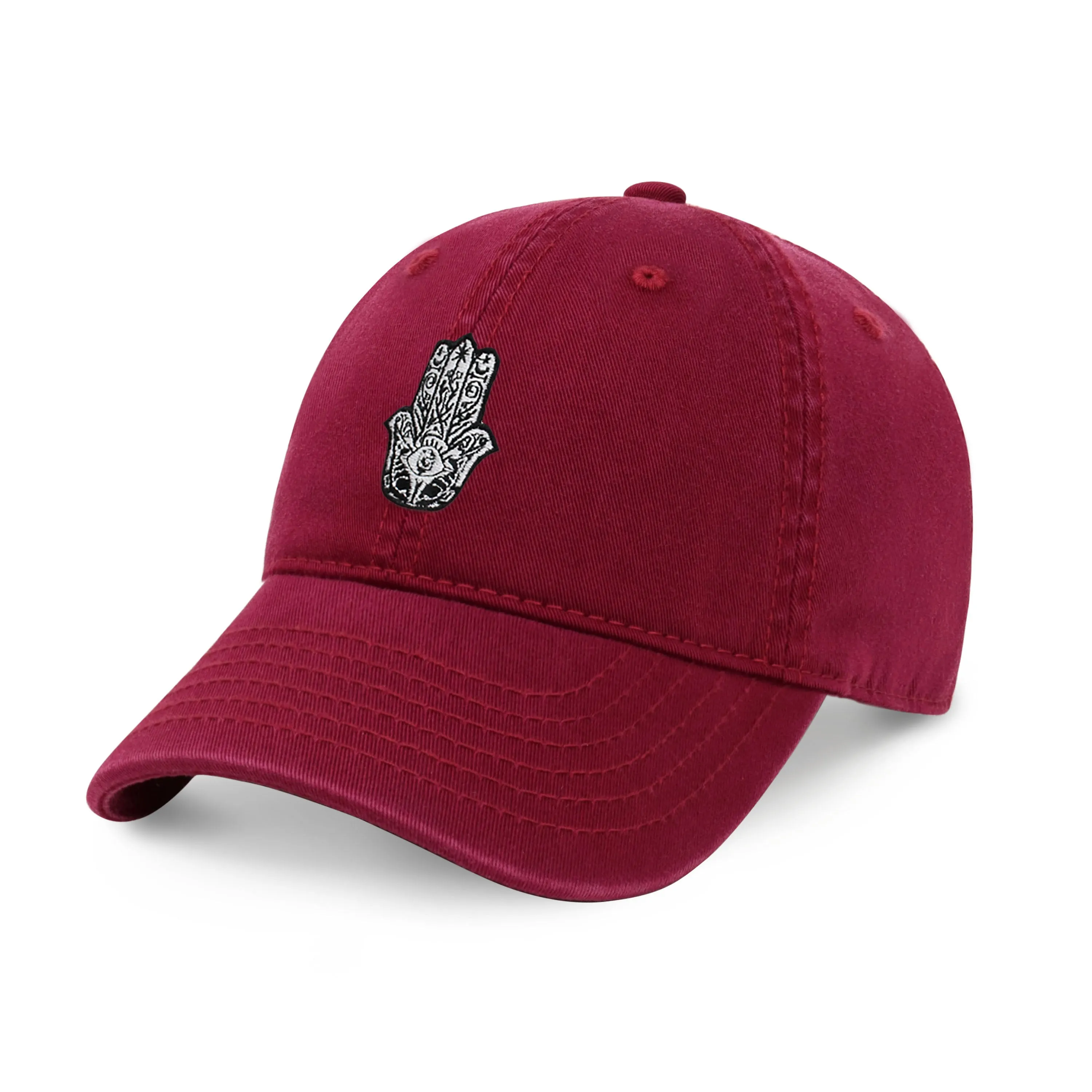 Hamsa Design Embroidered Cap