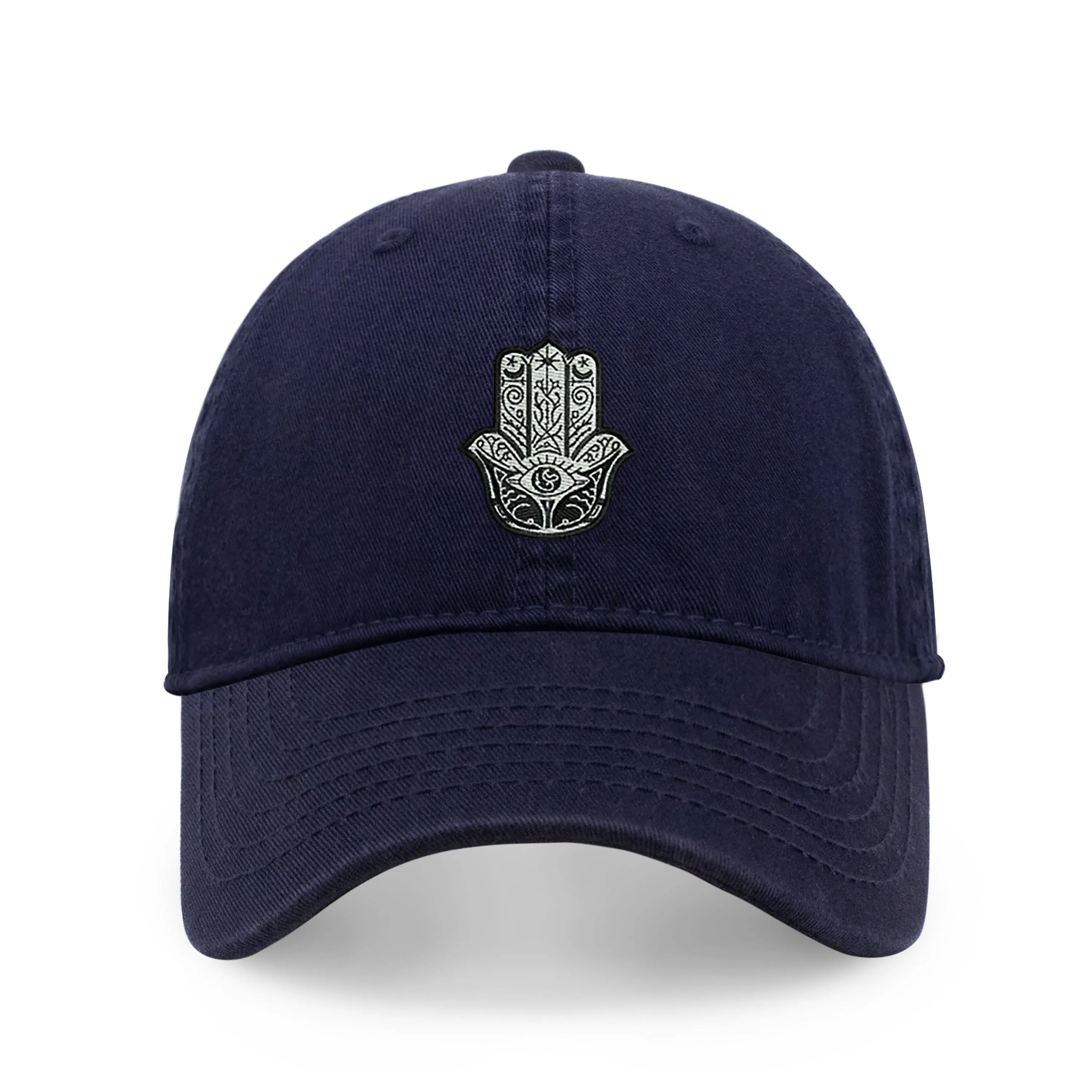 Hamsa Design Embroidered Cap