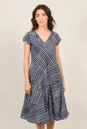 Jalan Dress, Navy