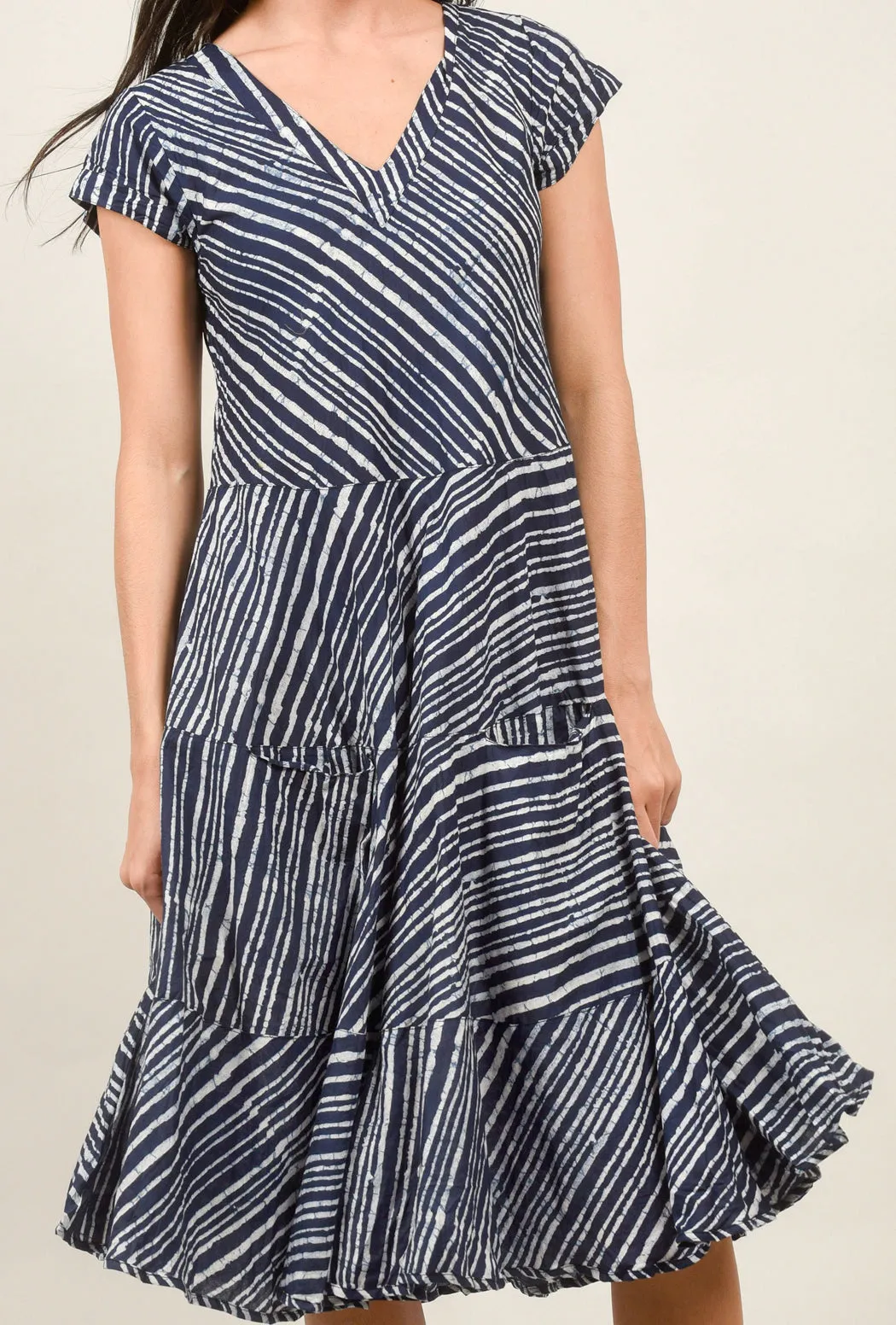Jalan Dress, Navy