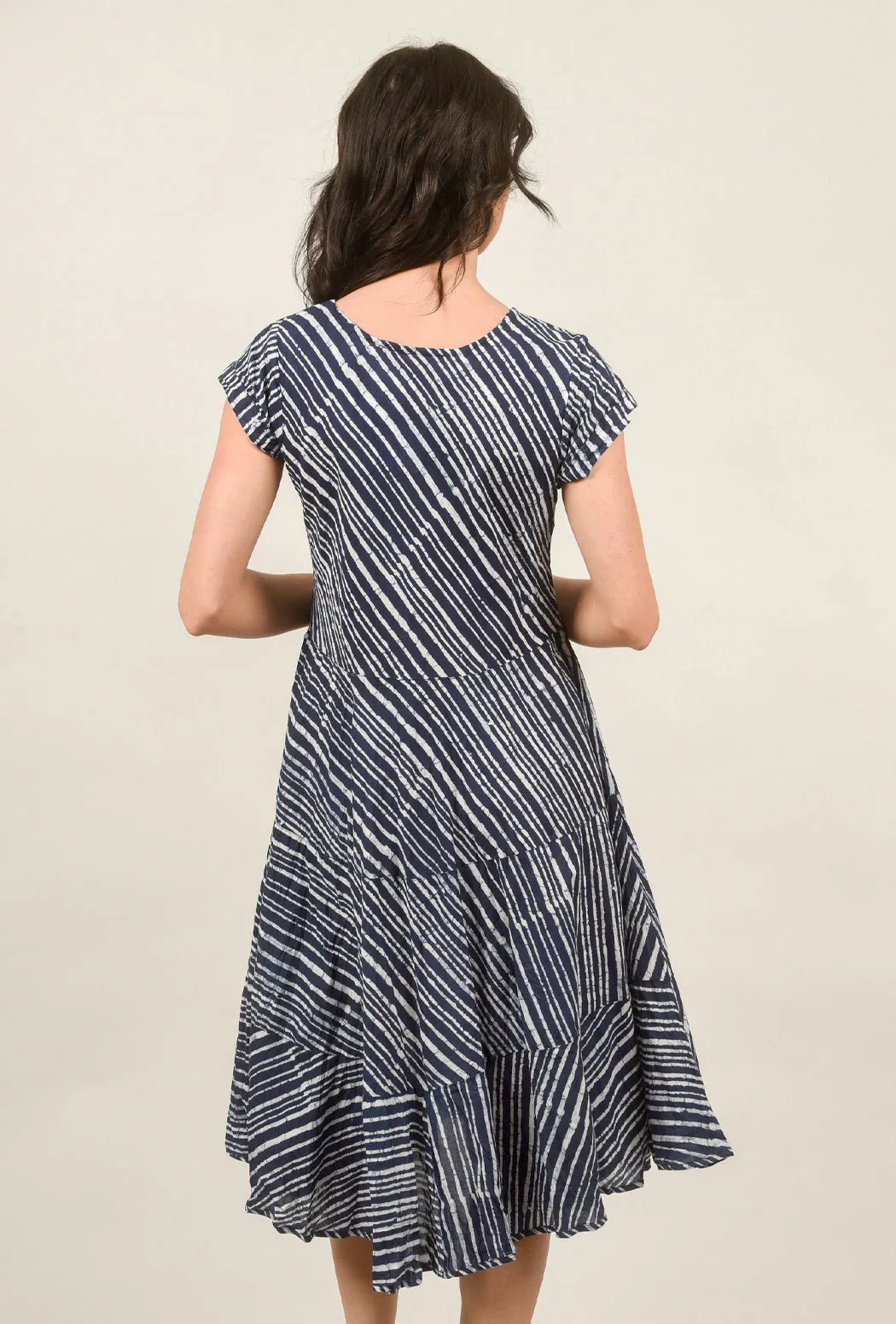 Jalan Dress, Navy