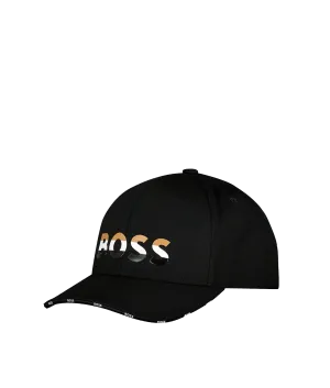 Logo Embroidered Cap - Black