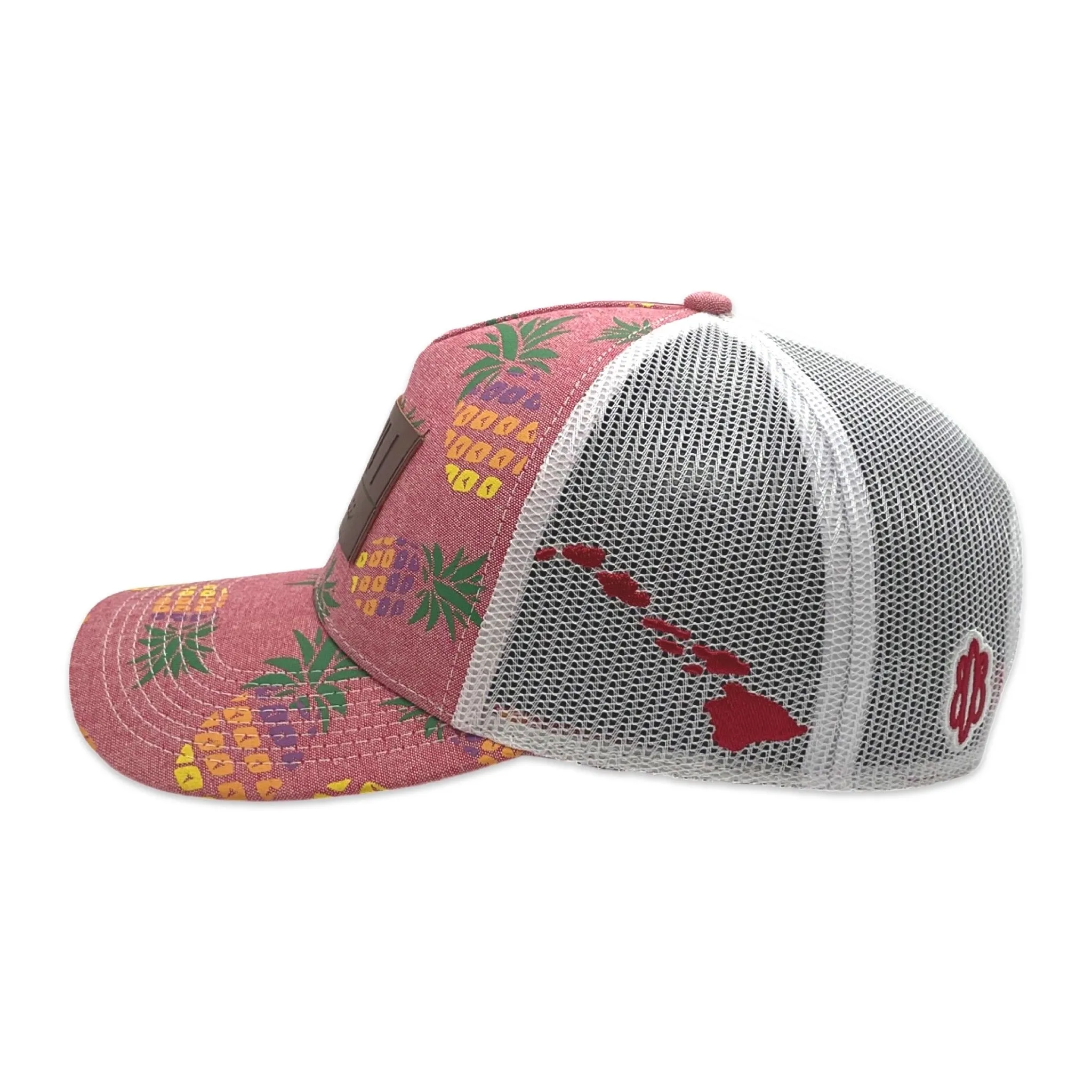 Maui Hawaii Leather Patch Trucker Hat