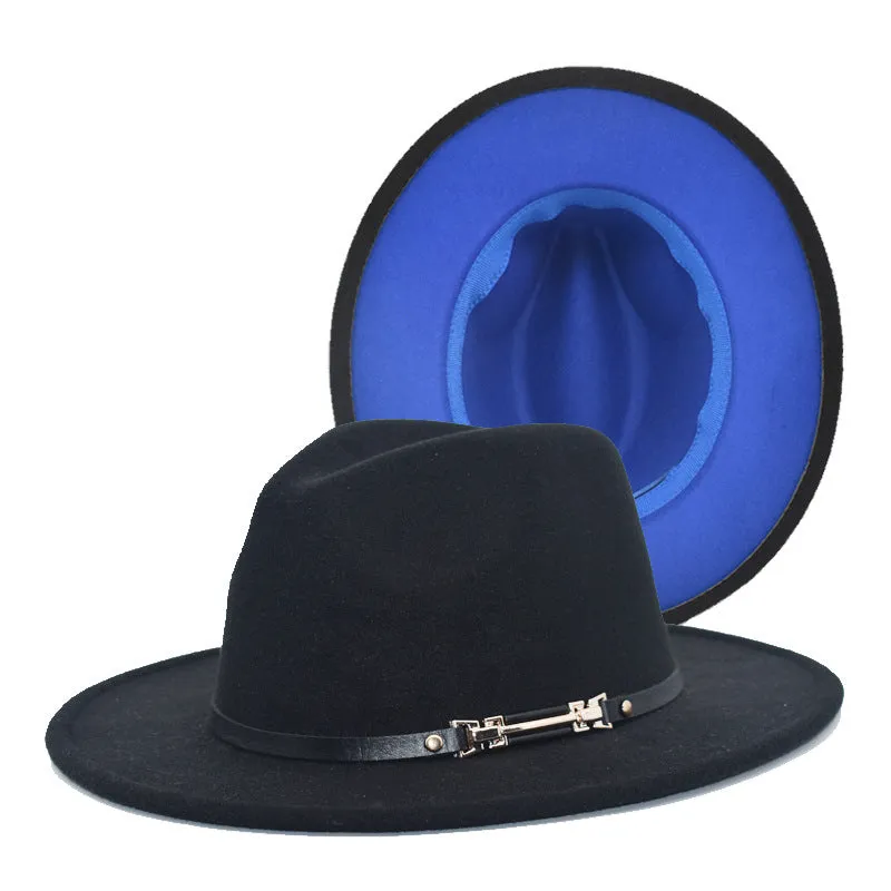 Mens Kentucky Derby Hats Black Hat Female Woolen Bowler Hat