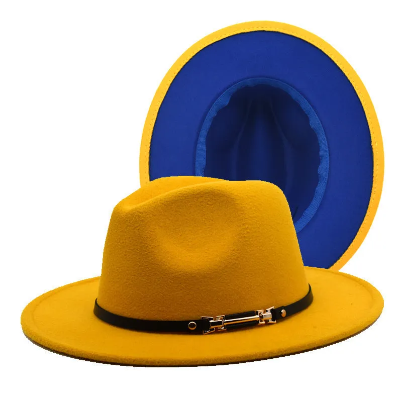 Mens Kentucky Derby Hats Black Hat Female Woolen Bowler Hat