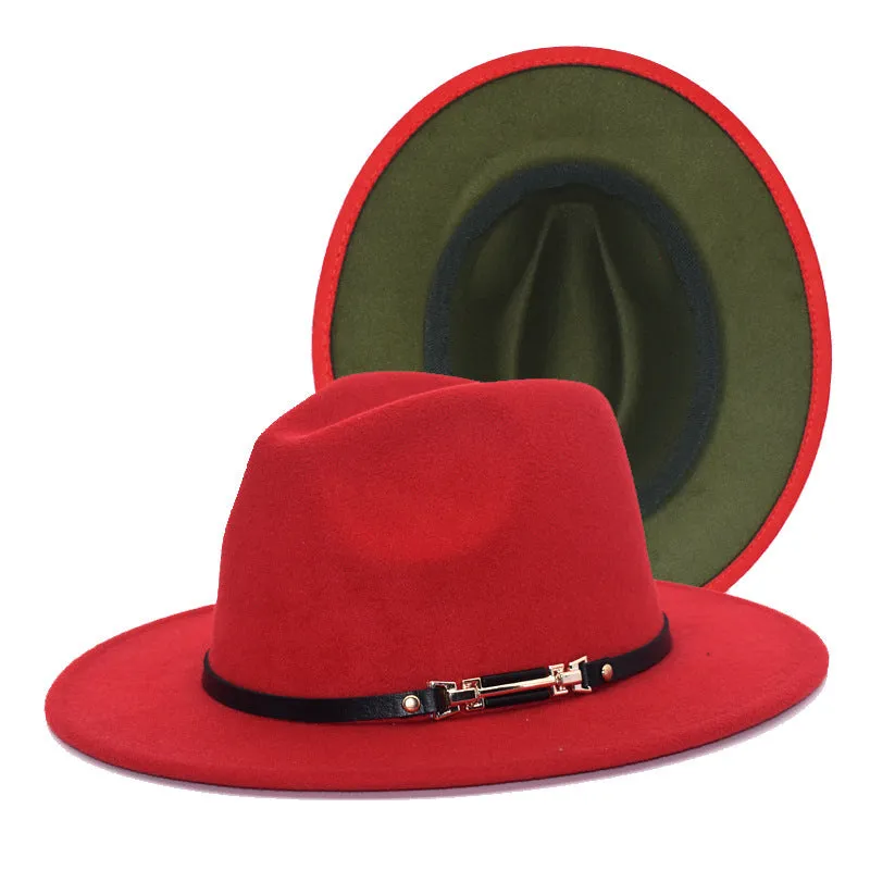 Mens Kentucky Derby Hats Black Hat Female Woolen Bowler Hat