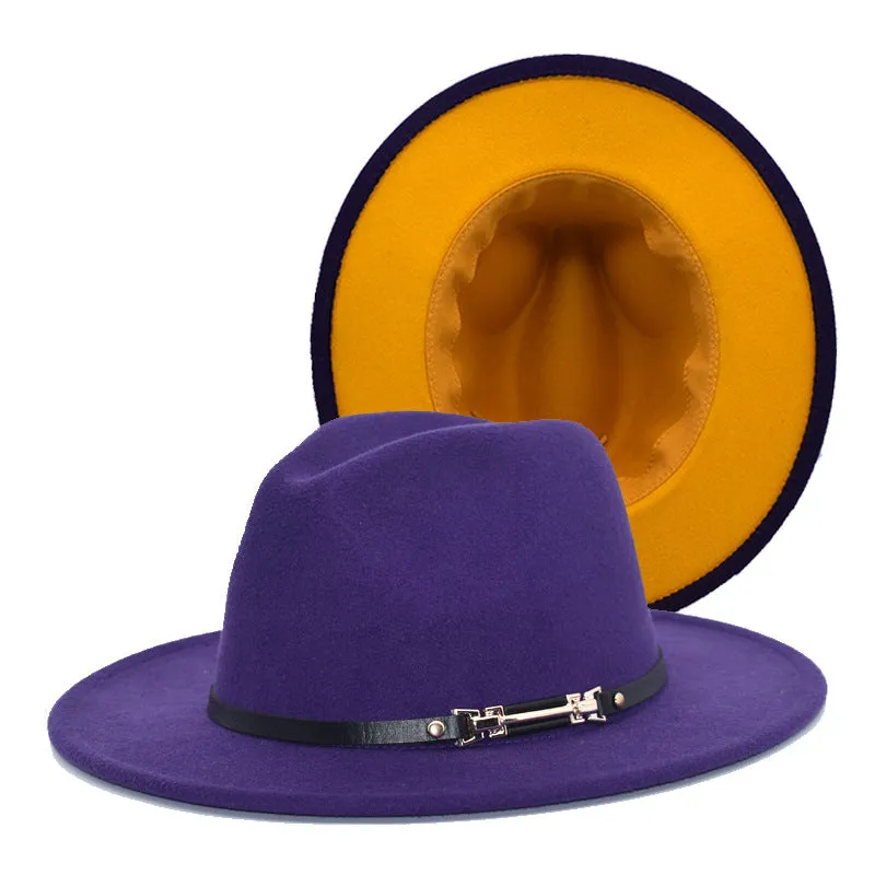 Mens Kentucky Derby Hats Black Hat Female Woolen Bowler Hat