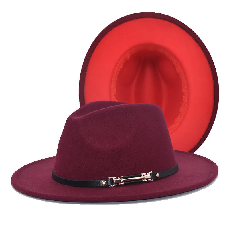 Mens Kentucky Derby Hats Black Hat Female Woolen Bowler Hat