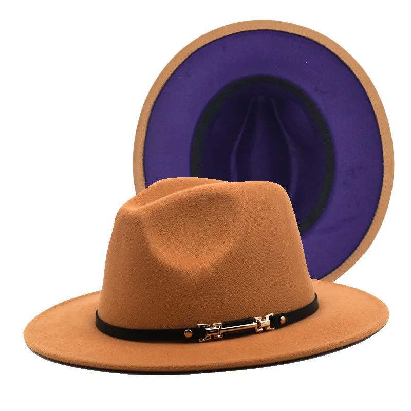 Mens Kentucky Derby Hats Black Hat Female Woolen Bowler Hat