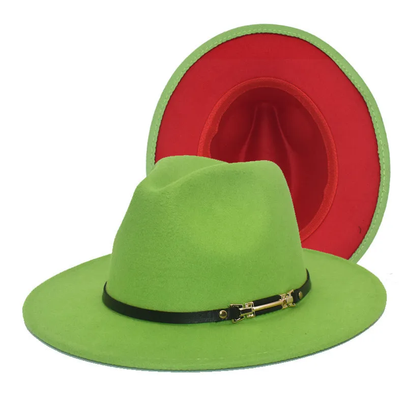 Mens Kentucky Derby Hats Black Hat Female Woolen Bowler Hat