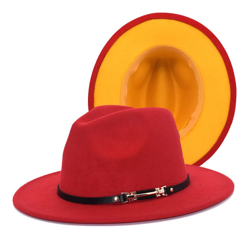 Mens Kentucky Derby Hats Black Hat Female Woolen Bowler Hat