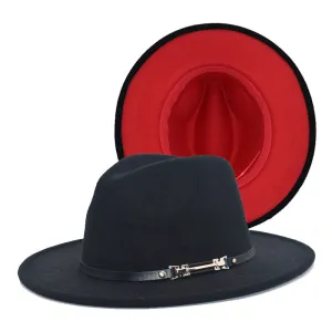 Mens Kentucky Derby Hats Black Hat Female Woolen Bowler Hat