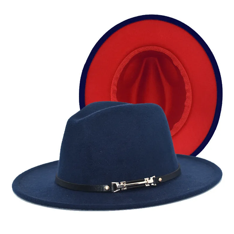 Mens Kentucky Derby Hats Black Hat Female Woolen Bowler Hat