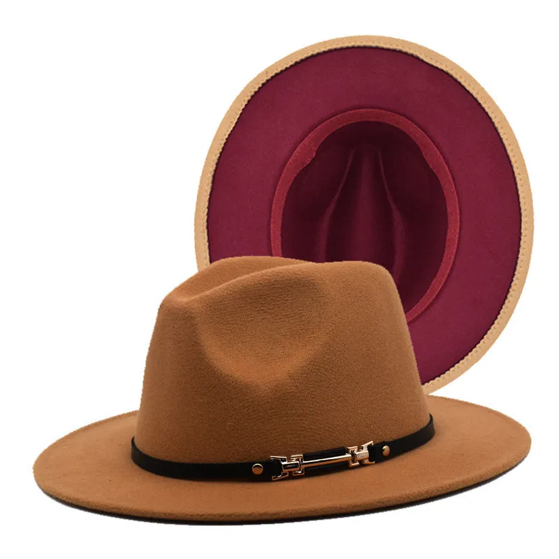 Mens Kentucky Derby Hats Black Hat Female Woolen Bowler Hat