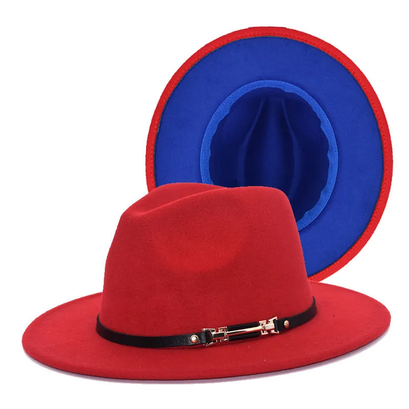Mens Kentucky Derby Hats Black Hat Female Woolen Bowler Hat