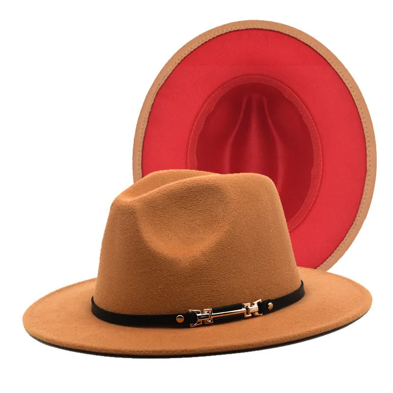 Mens Kentucky Derby Hats Black Hat Female Woolen Bowler Hat