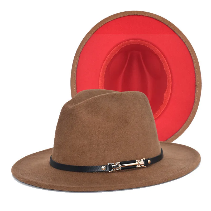 Mens Kentucky Derby Hats Black Hat Female Woolen Bowler Hat